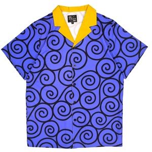 One piece luffy gomu gomu button up anime shirt